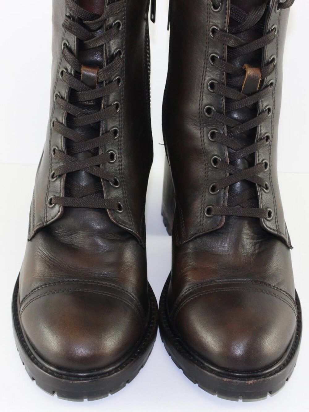 Thursday Boot Company Women High Heel Brown Leather Boots (11 US) - Picture 7 of 11
